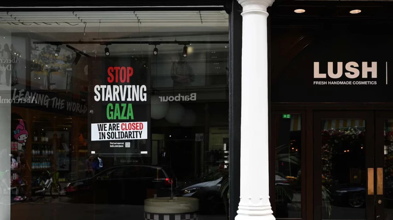 Lush shuts UK stores in solidarity with Gaza