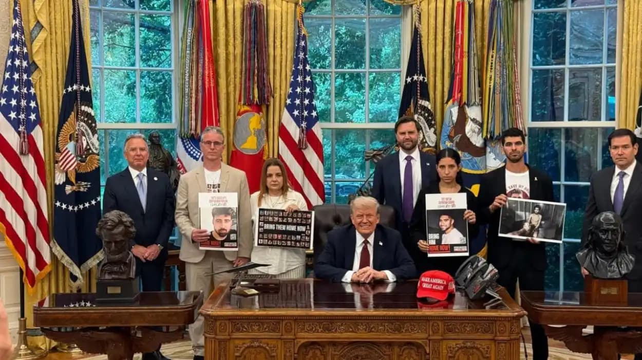 Trump pledges to free Gaza hostages in White House talks