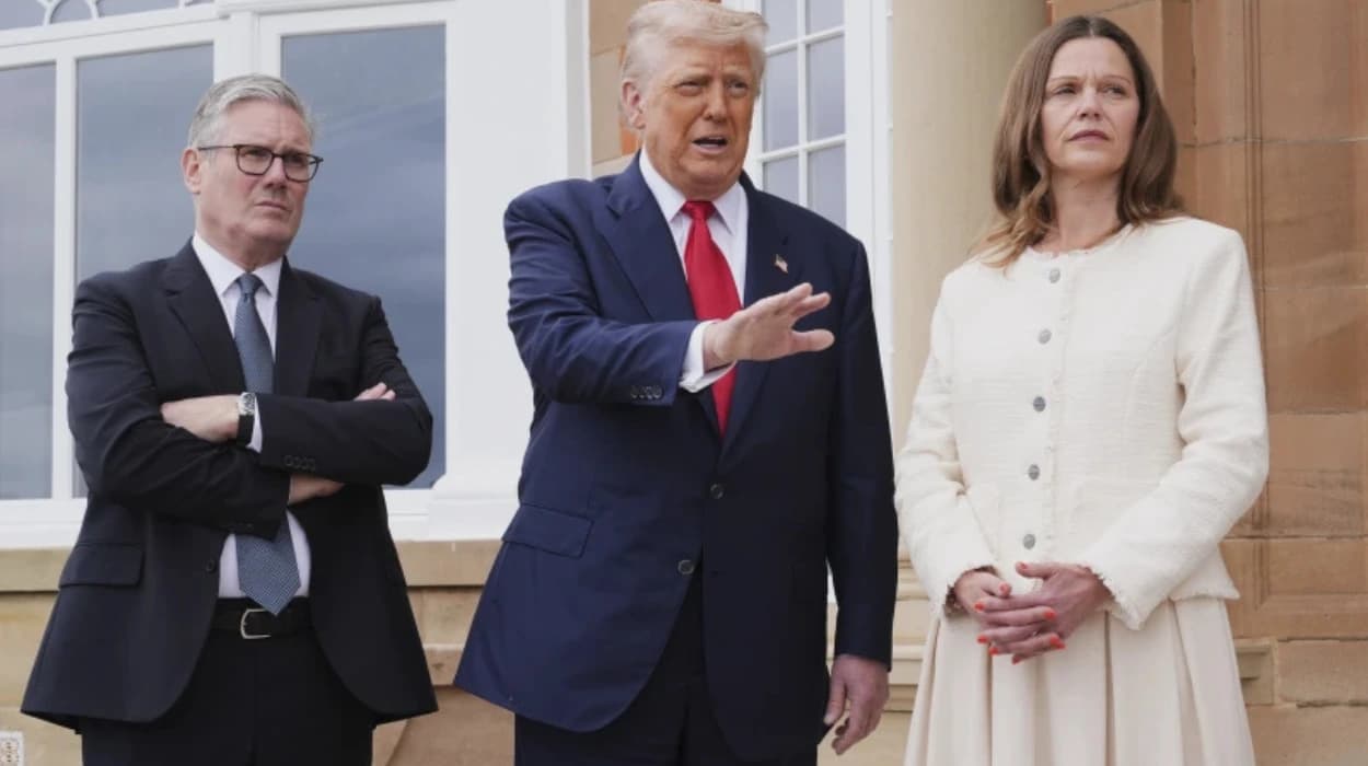 Trump urges Gaza aid & praises Golf course to Starmer