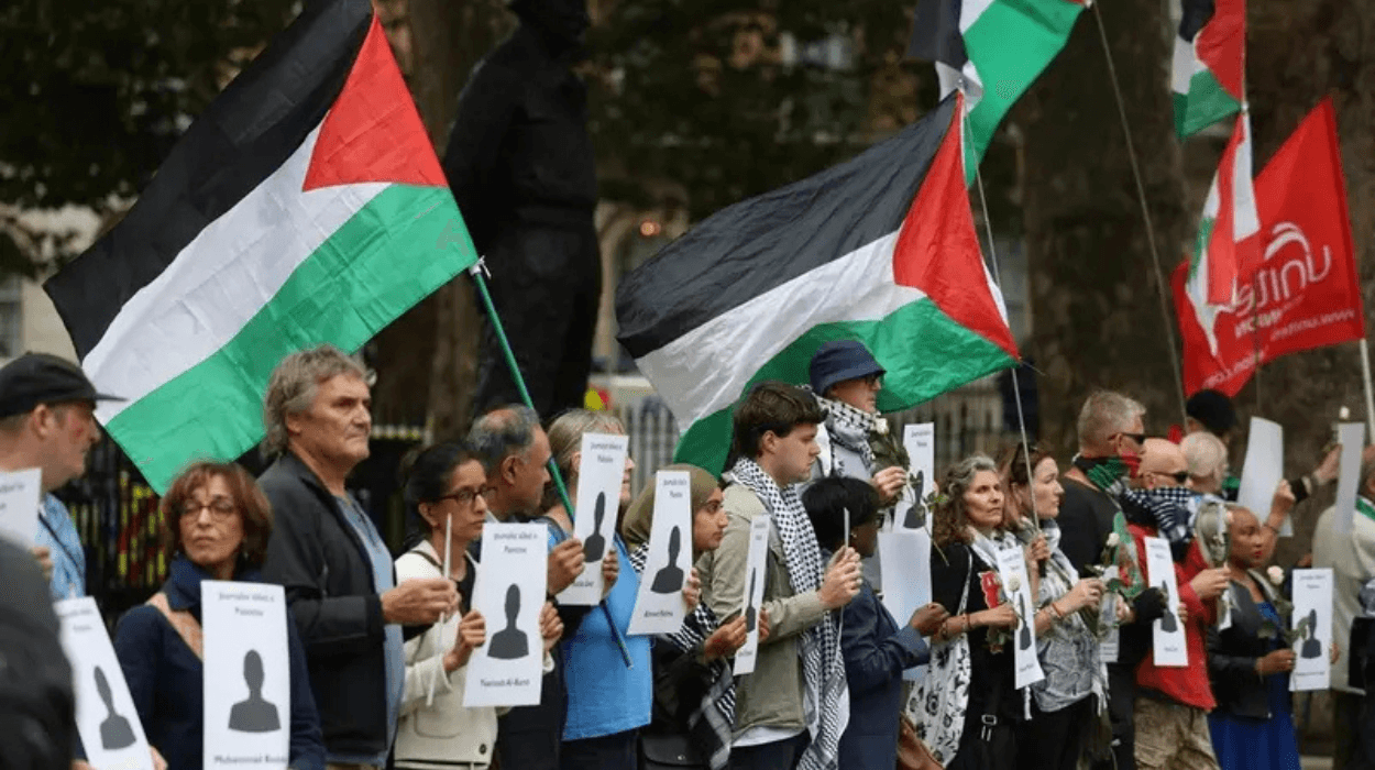 UK journalists rally in London for Gaza colleagues
